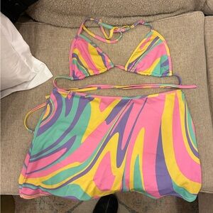 Colorful Swirl Bikini Set